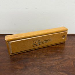 French Silky Oak Wooden Pencil Box