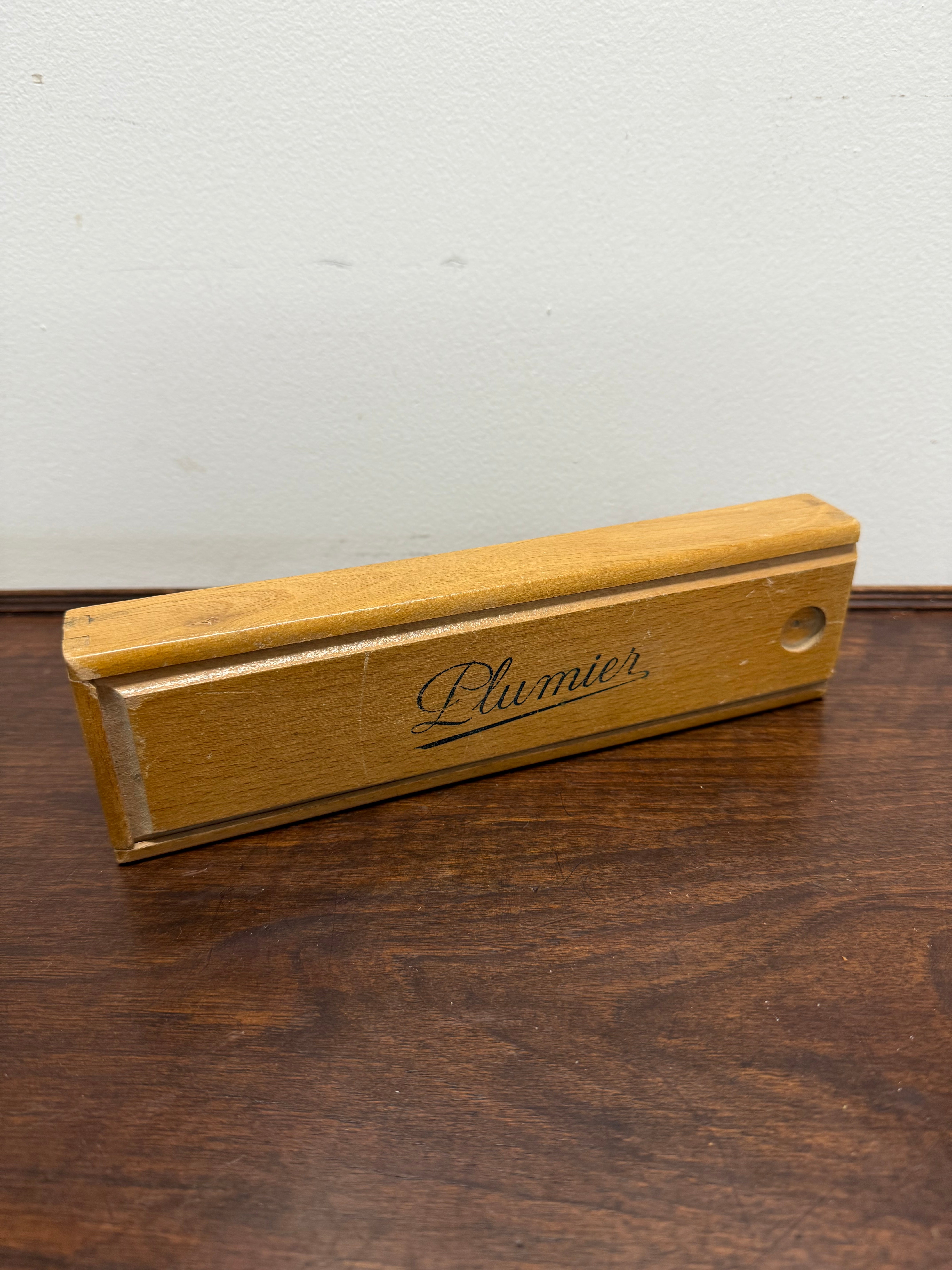 French Silky Oak Wooden Pencil Box | Antique & Vintage | Moonee Ponds Antiques | Australia Wide Delivery
