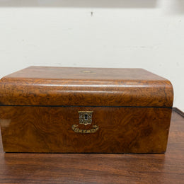 Victorian Burr Walnut Inlay Box