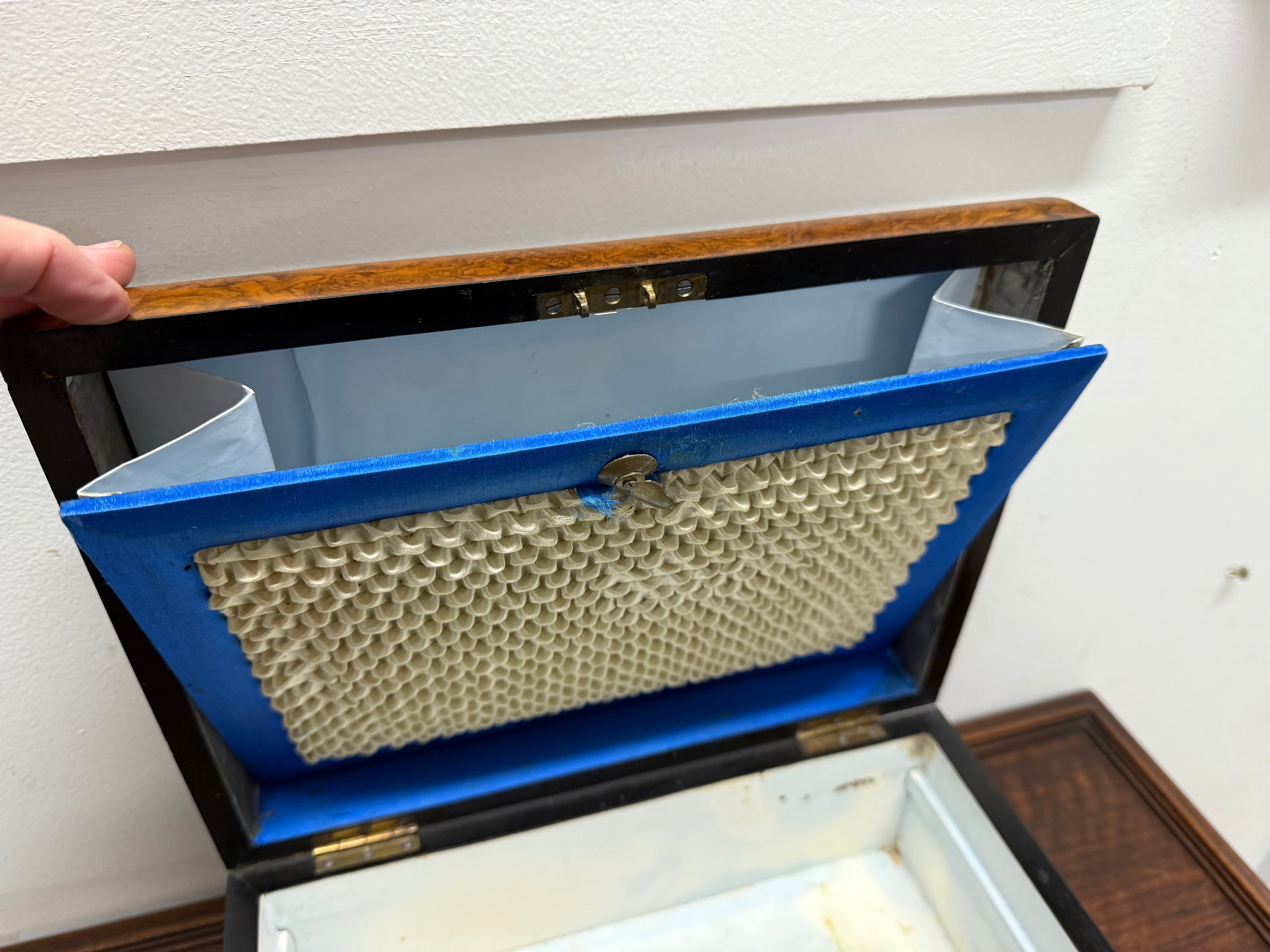 Victorian Burr Walnut Inlay Box | Antique & Vintage | Moonee Ponds Antiques | Australia Wide Delivery