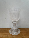 Early Victorian Glass Acid Etched & Star Cut Goblet | Antique & Vintage | Moonee Ponds Antiques | Australia Wide Delivery