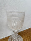 Early Victorian Glass Acid Etched & Star Cut Goblet | Antique & Vintage | Moonee Ponds Antiques | Australia Wide Delivery