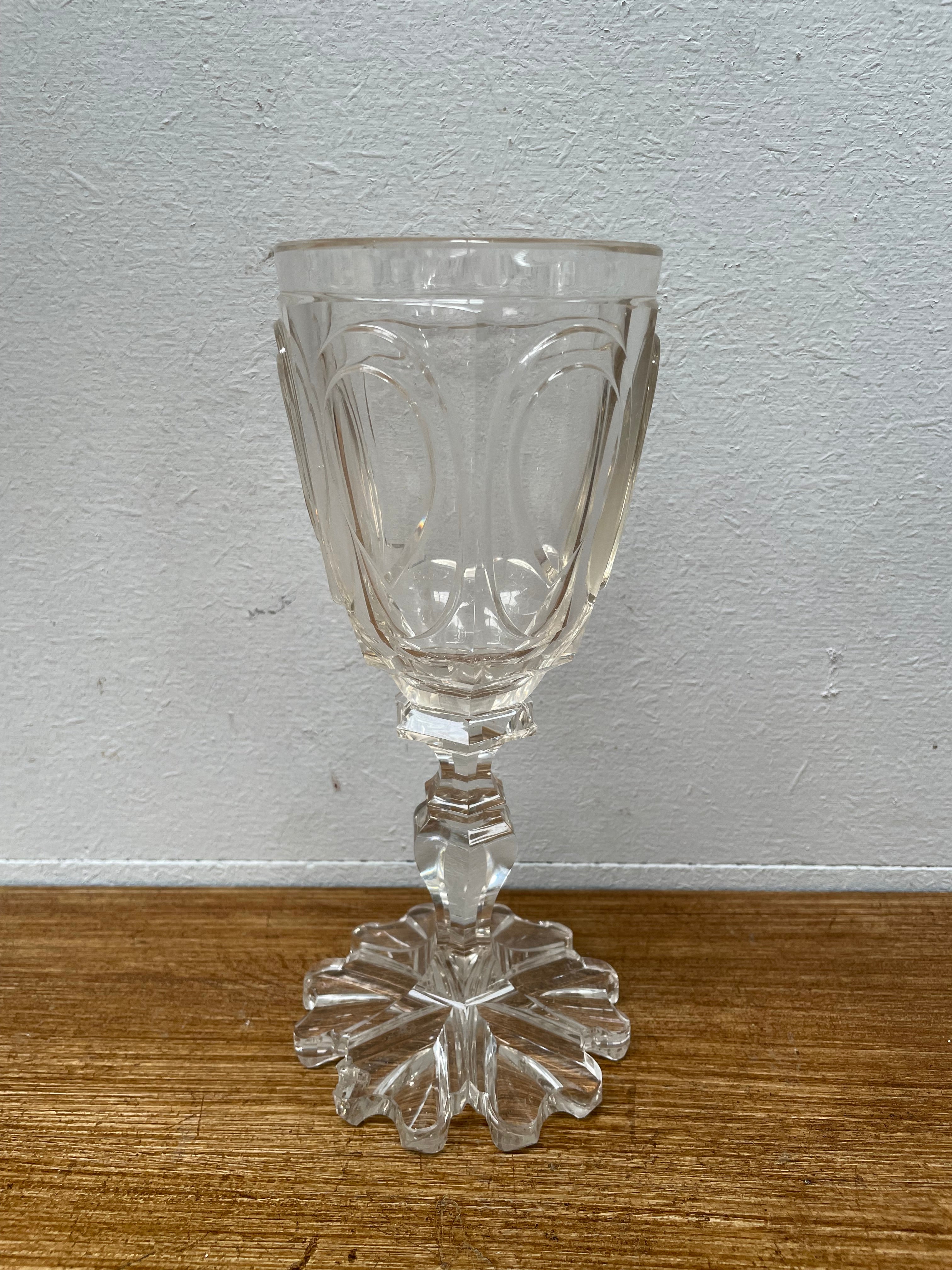 Georgian Cut Glass Goblet