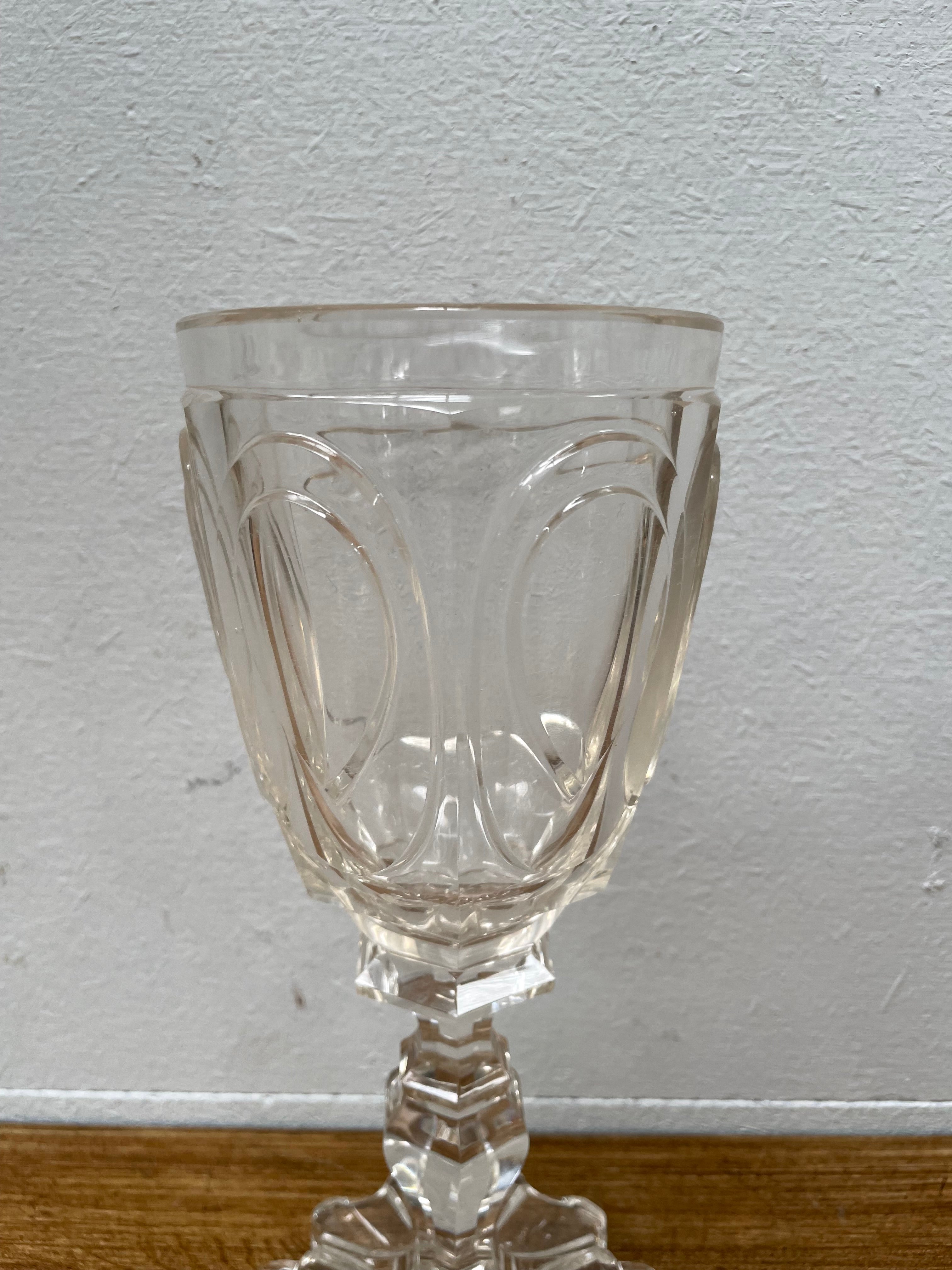 Georgian Cut Glass Goblet | Antique & Vintage | Moonee Ponds Antiques | Australia Wide Delivery