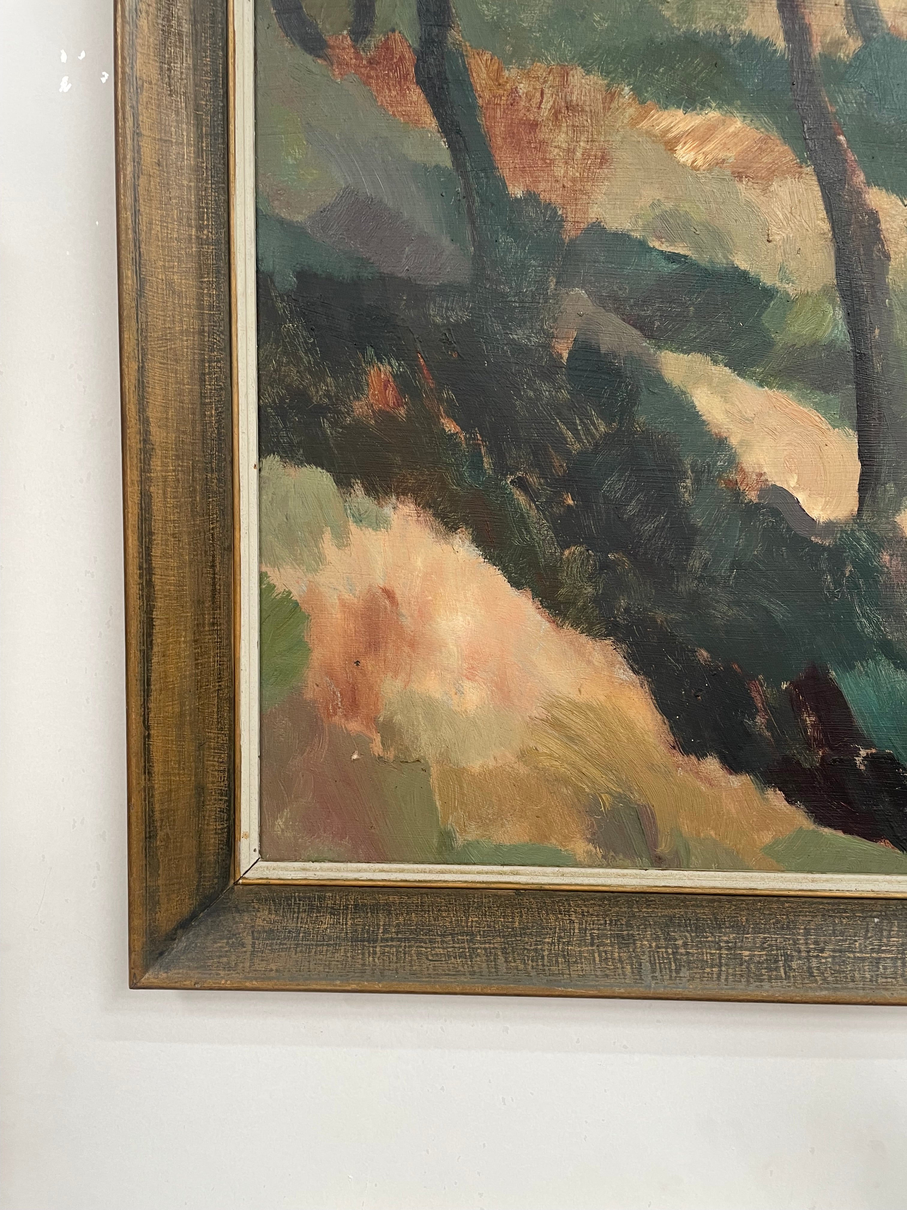 Oil on Board Landscape Painting by Frank Werther | Antique & Vintage | Moonee Ponds Antiques | Australia Wide Delivery