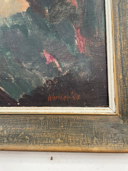 Oil on Board Landscape Painting by Frank Werther | Antique & Vintage | Moonee Ponds Antiques | Australia Wide Delivery