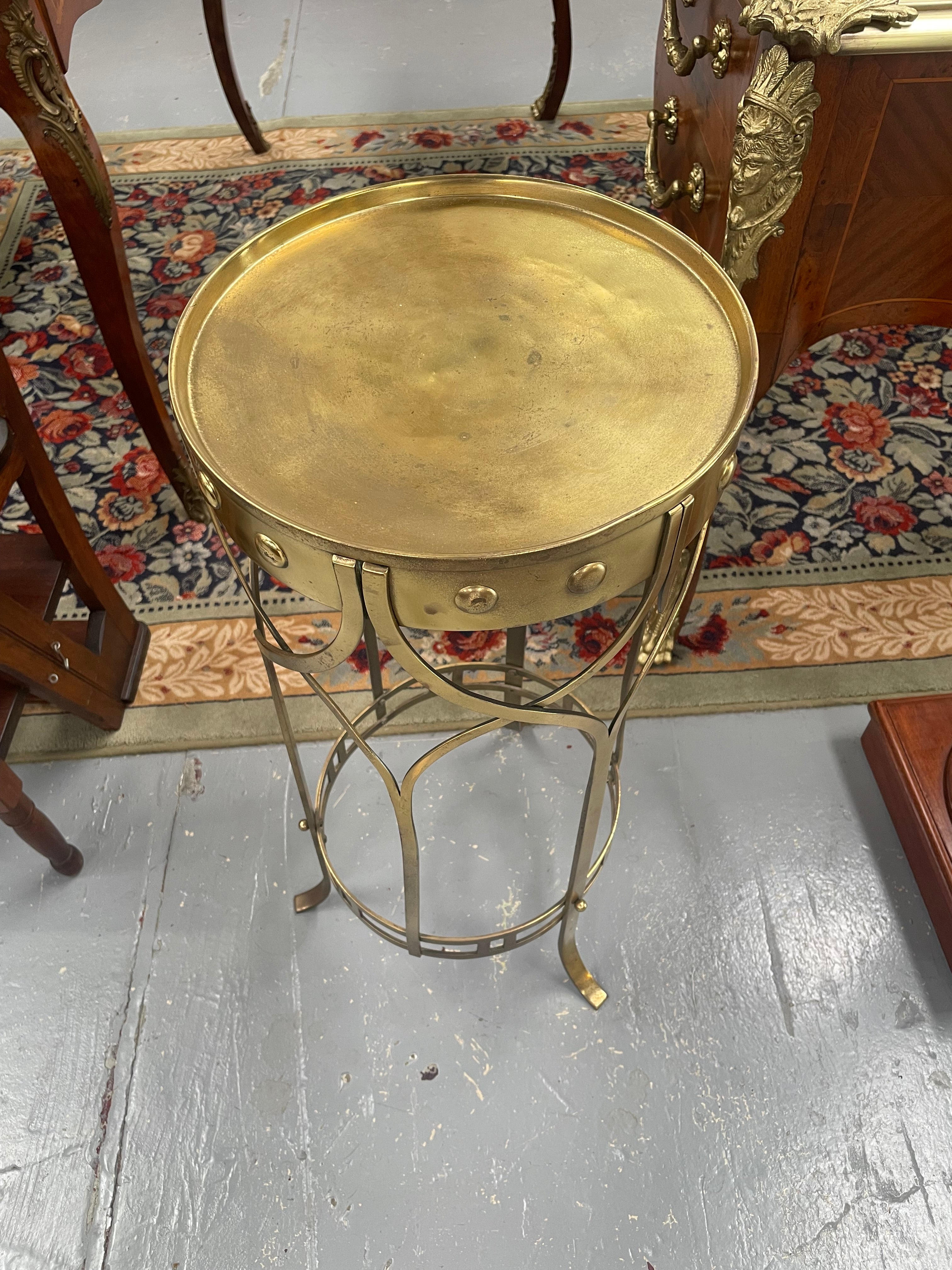 Impressive French Arts & Crafts Tall Brass Planter Stand | Antique & Vintage | Moonee Ponds Antiques | Australia Wide Delivery