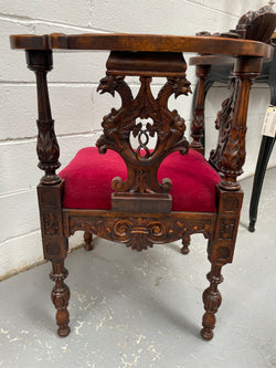 19th Century Upholstered Italian Corner Chair | Antique & Vintage | Moonee Ponds Antiques | Australia Wide Delivery