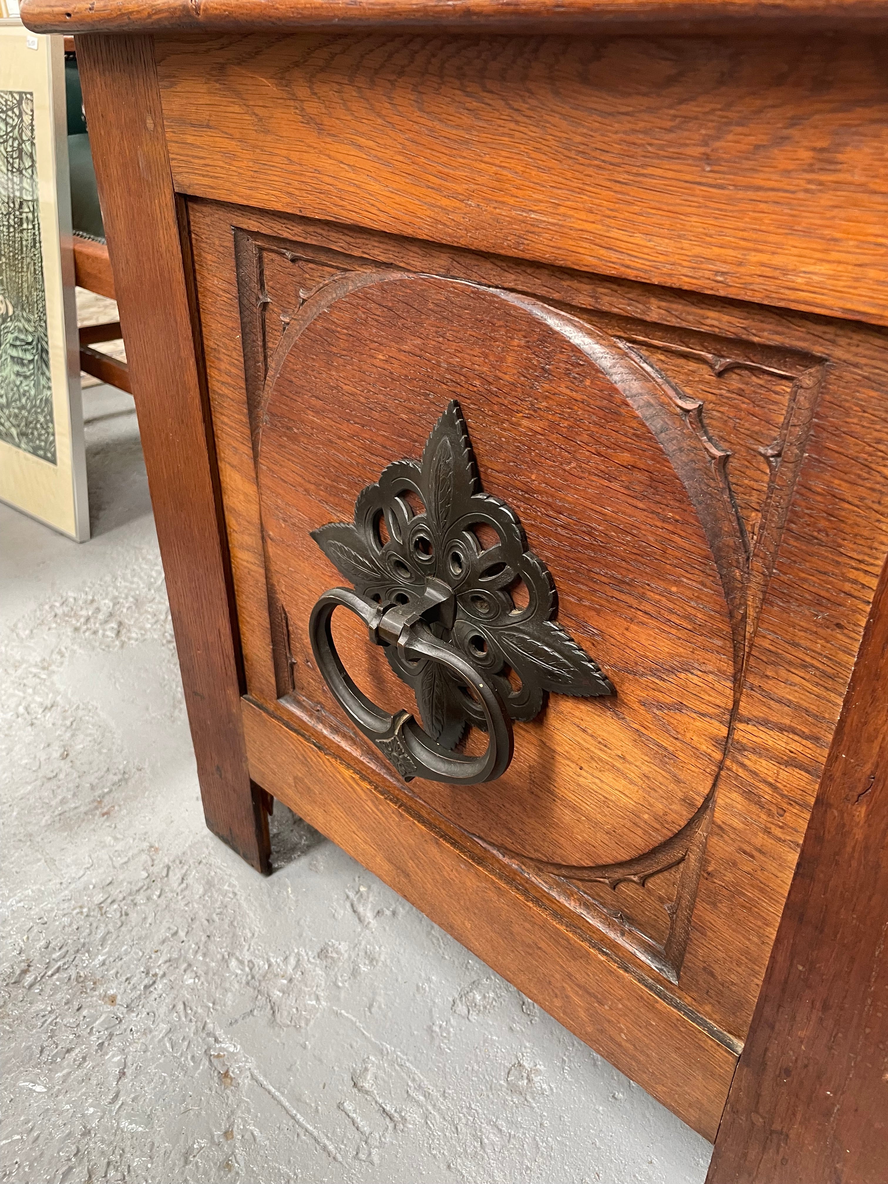 Fabulous Arts and Crafts Oak Chest | Antique & Vintage | Moonee Ponds Antiques | Australia Wide Delivery