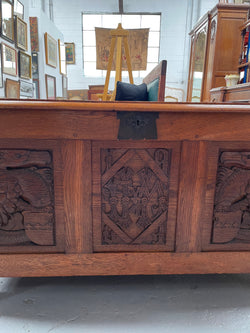 Fabulous Arts and Crafts Oak Chest | Antique & Vintage | Moonee Ponds Antiques | Australia Wide Delivery