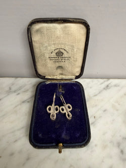 Pair Vintage Silver & Amethyst earrings | Antique & Vintage | Moonee Ponds Antiques | Australia Wide Delivery