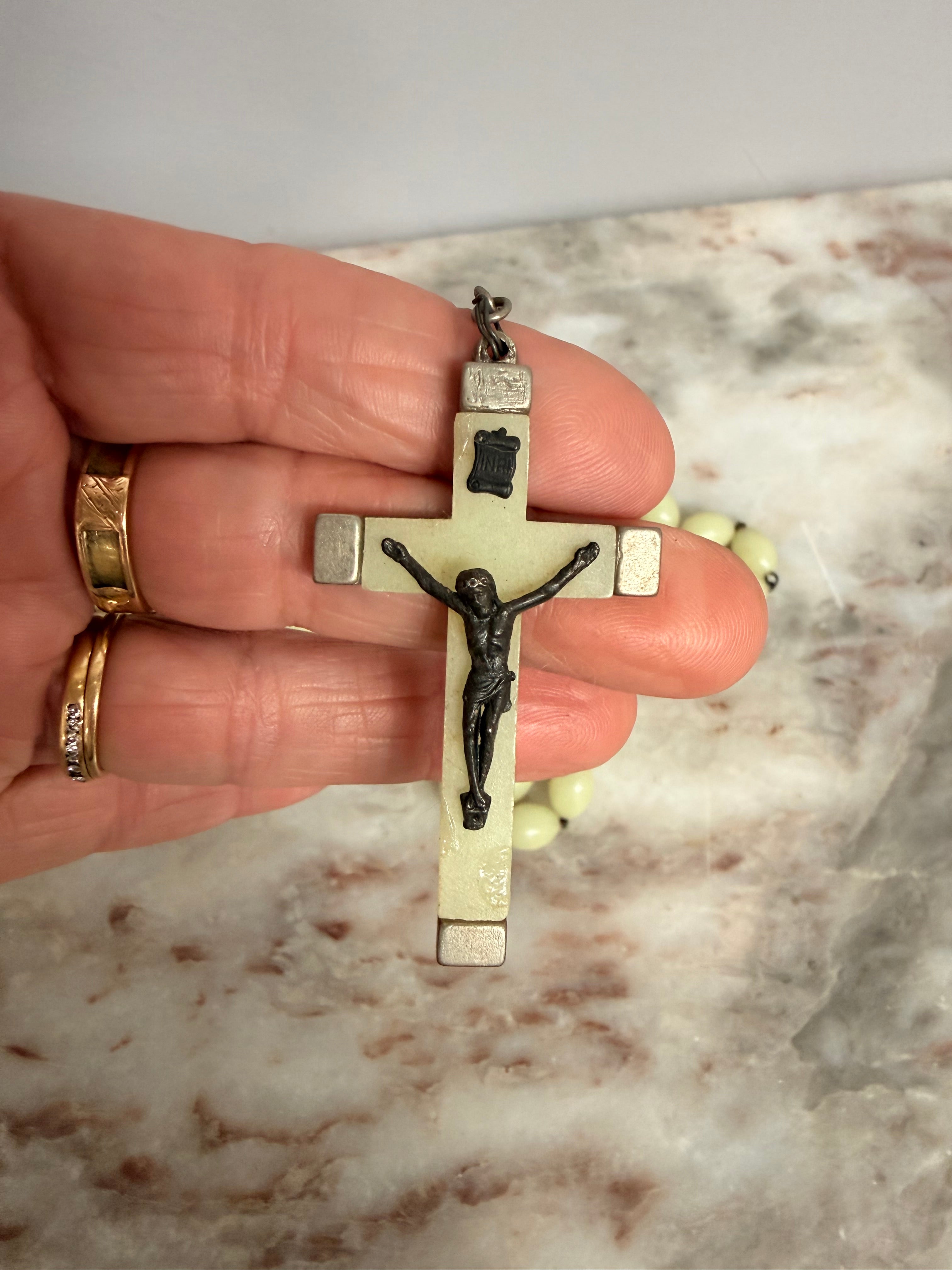 Italian Vintage Glow In The Dark Rosary Beads | Antique & Vintage | Moonee Ponds Antiques | Australia Wide