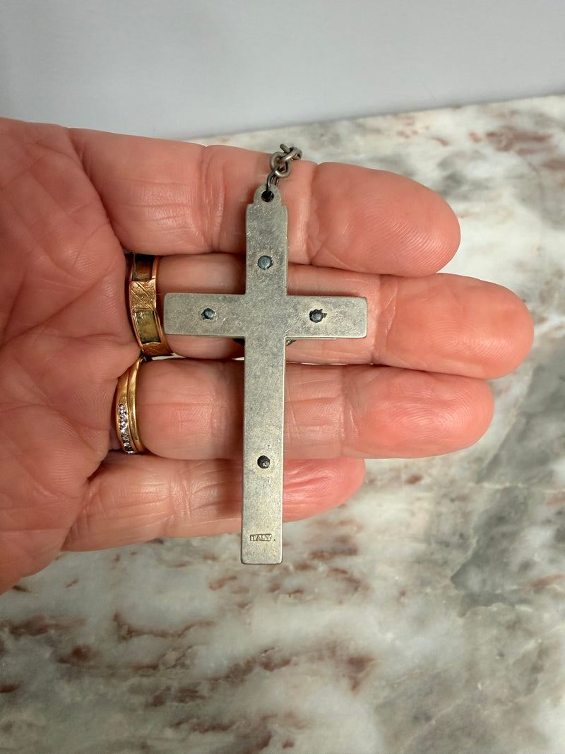 Italian Vintage Glow In The Dark Rosary Beads