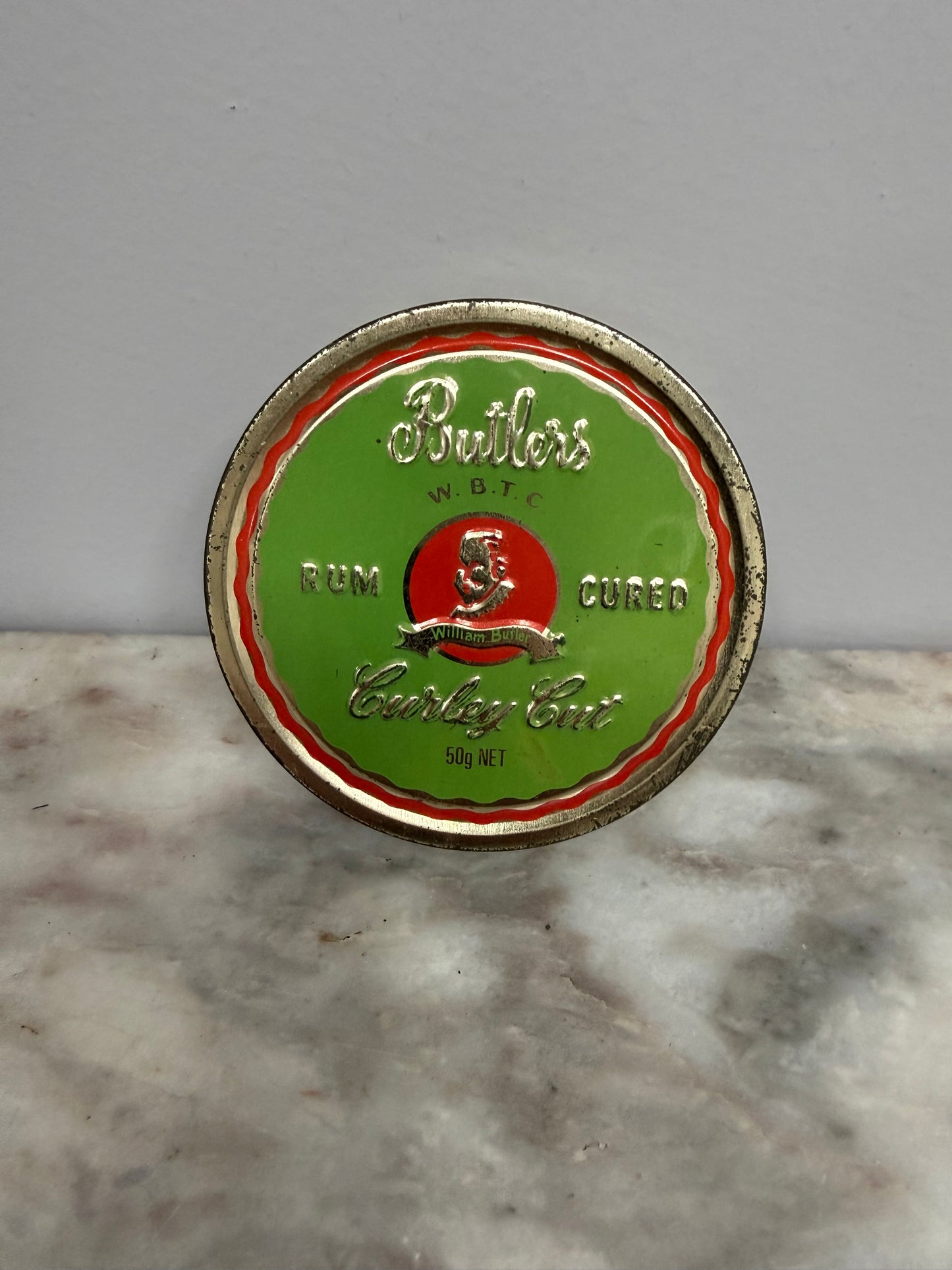 Rare Butlers Australian Made Rum Cured Curley Cut Toobacco Tin