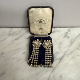 Pair Of Vintage Rhinestone Earring