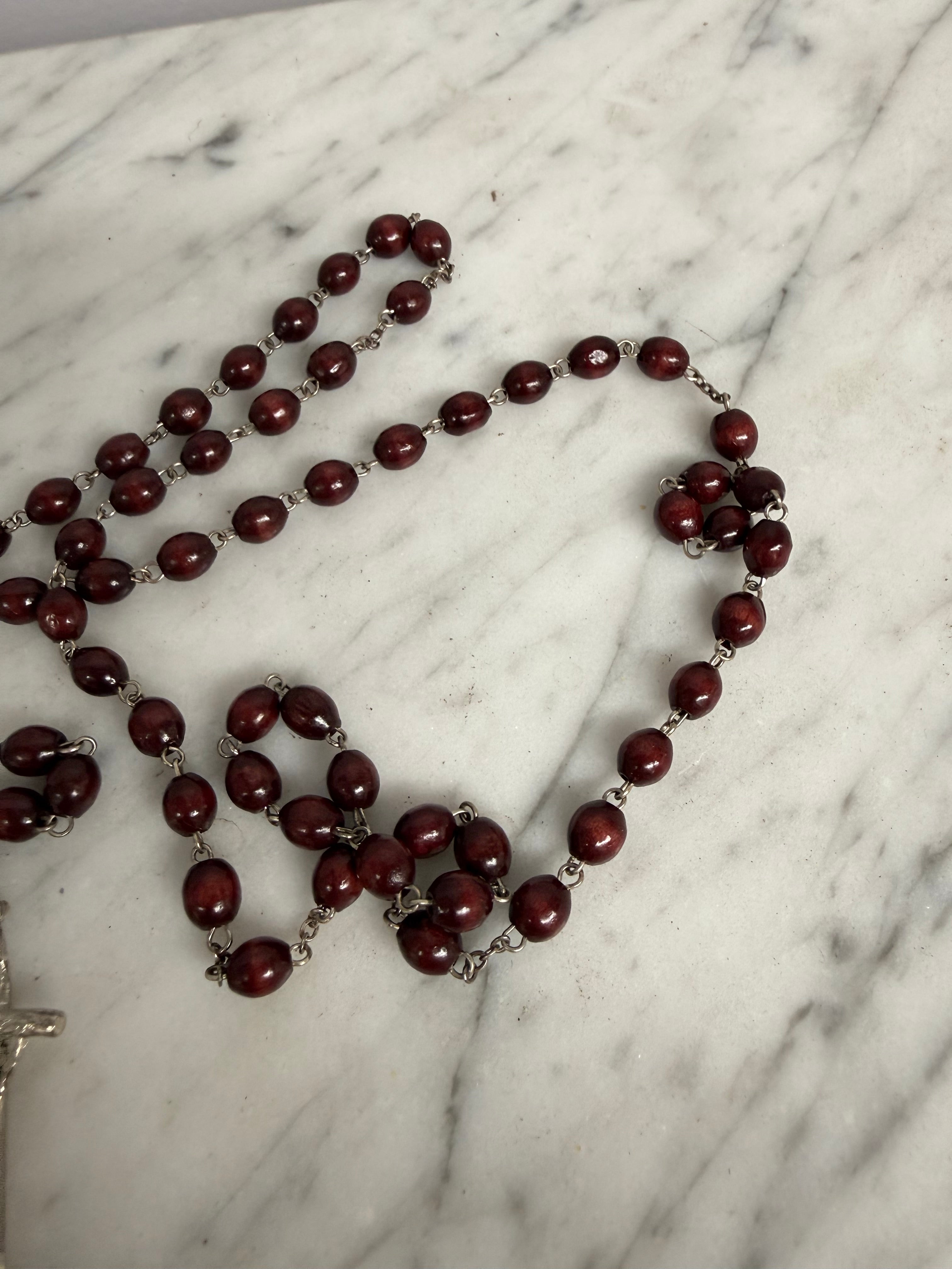 Vintage Red Tiger Eye Rosary Beads | Antique & Vintage | Moonee Ponds Antiques | Australia Wide