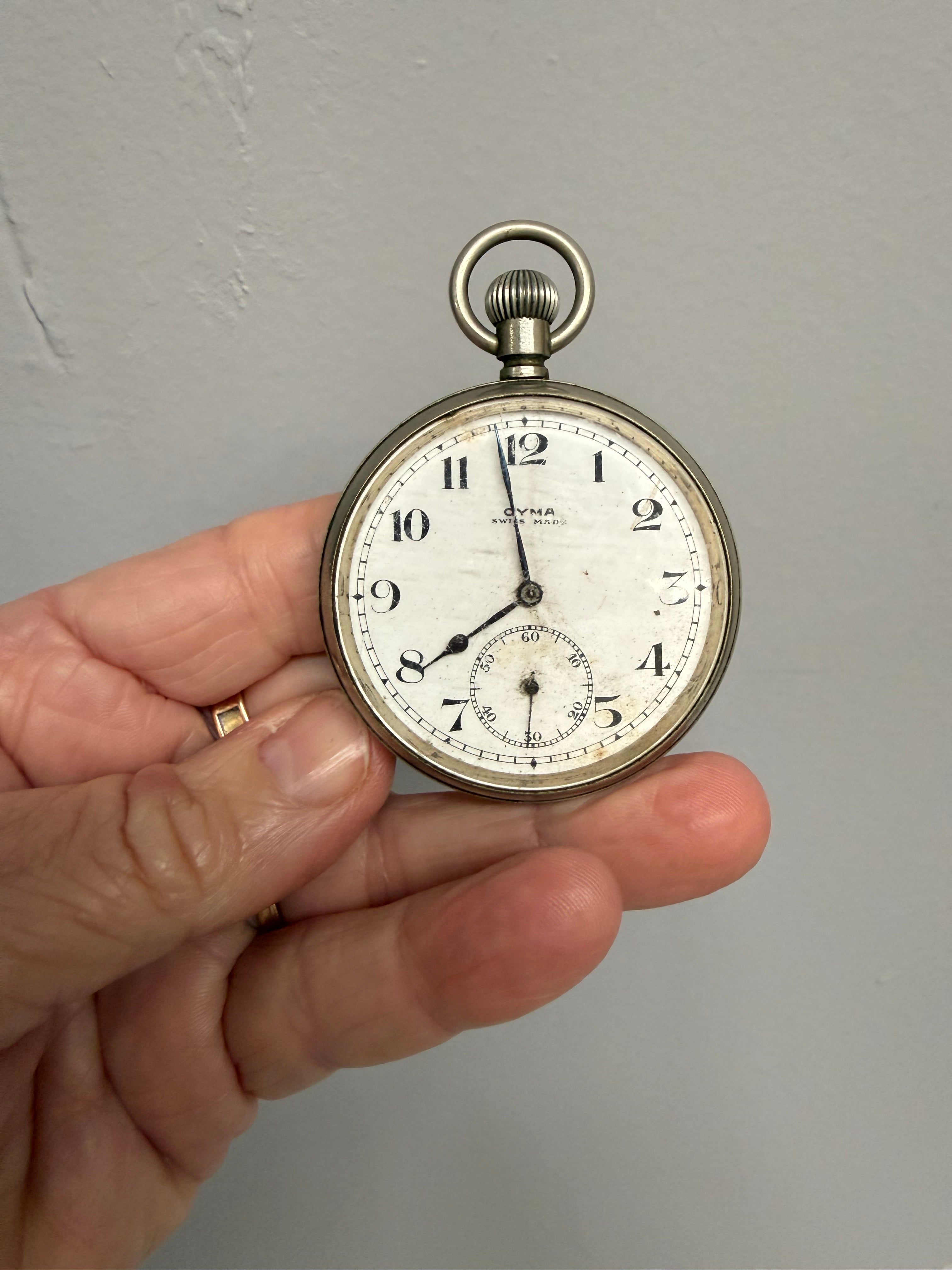 Early 20th Cent. Vintage "Cyma Pocket Watch.