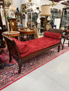 French Empire Walnut Day Bed Nicely Upholstered | Antique & Vintage | Moonee Ponds Antiques | Australia Wide Delivery