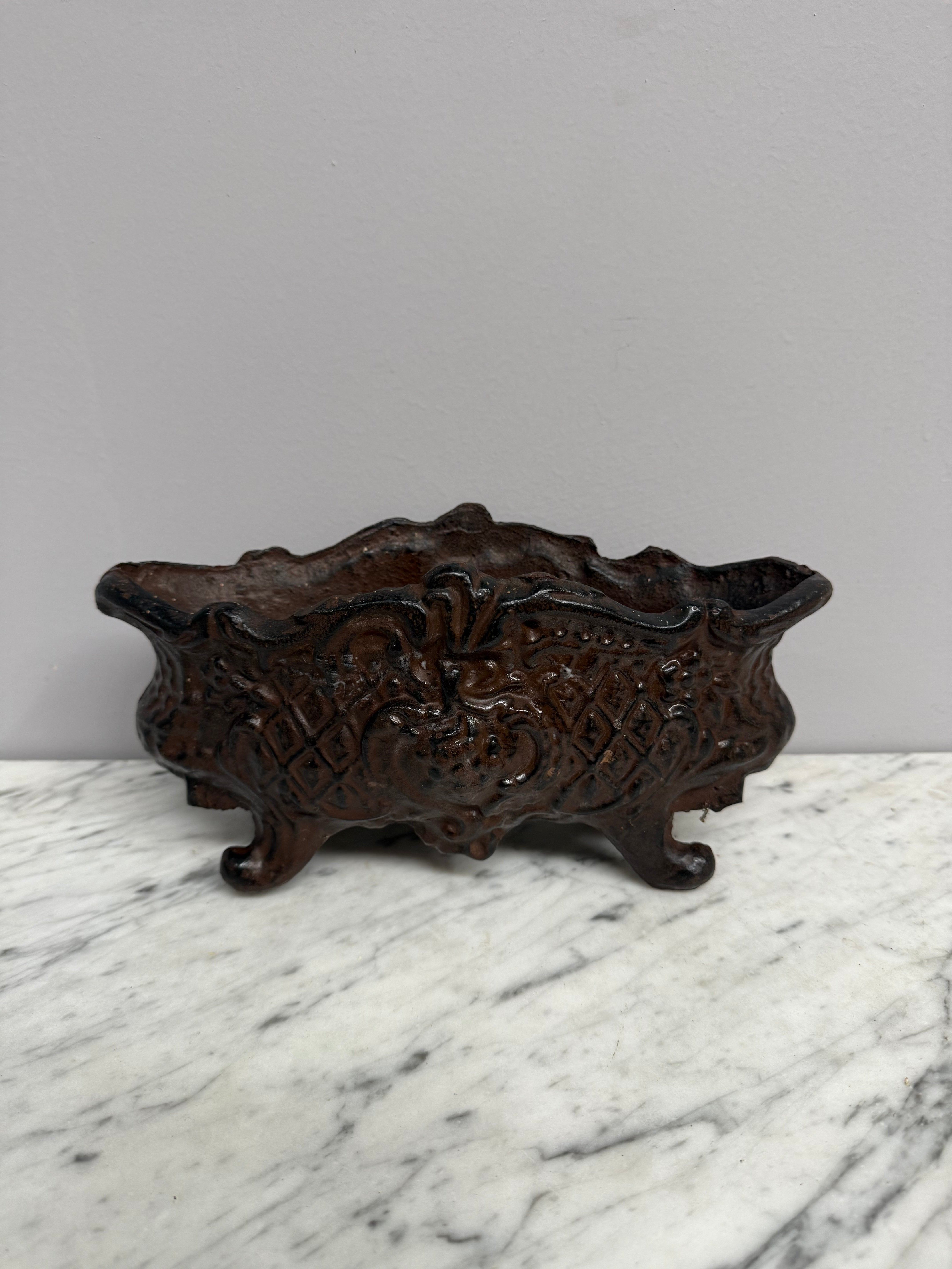 Antique French Cast Iron Planter