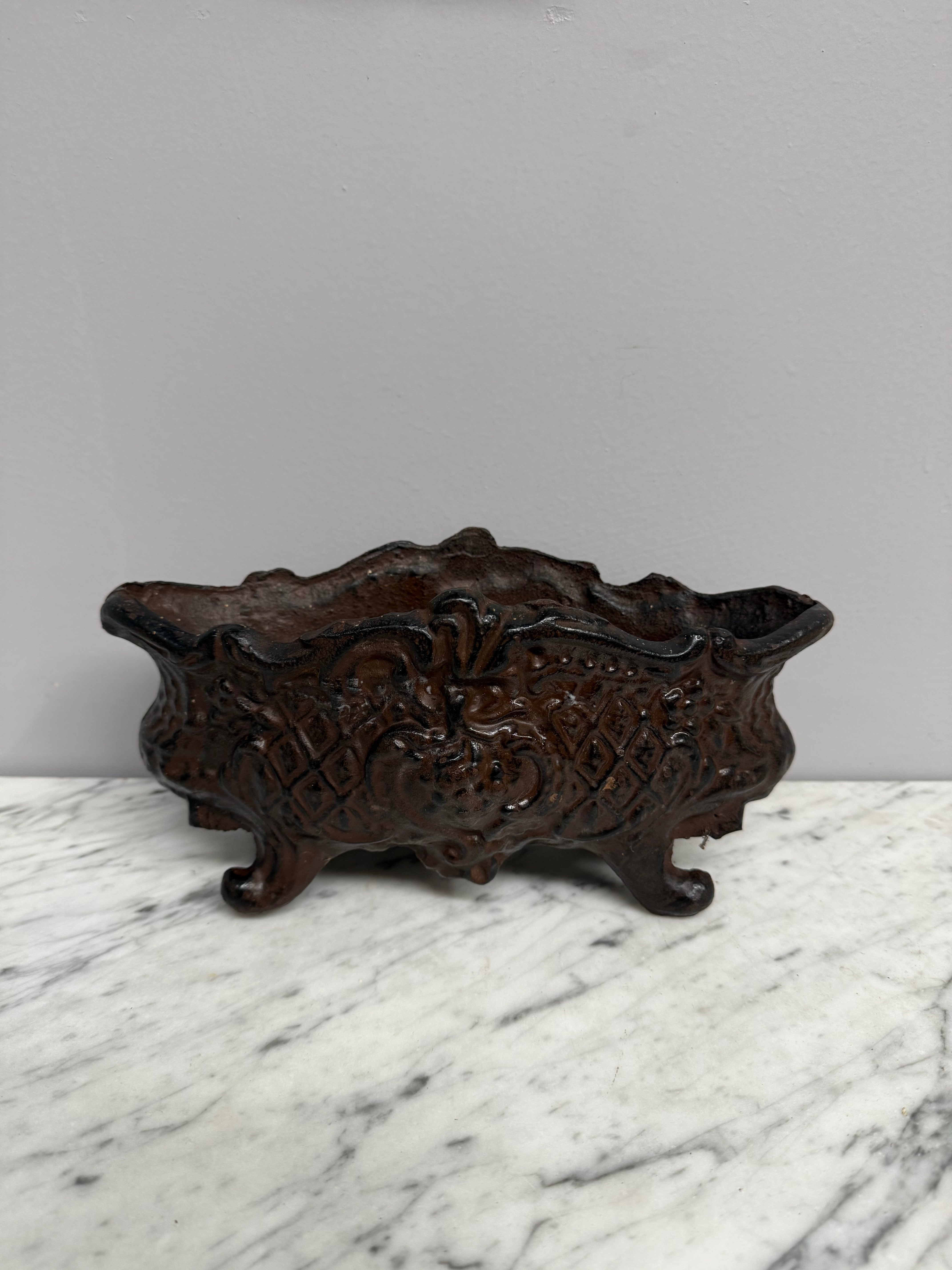 Antique French Cast Iron Planter