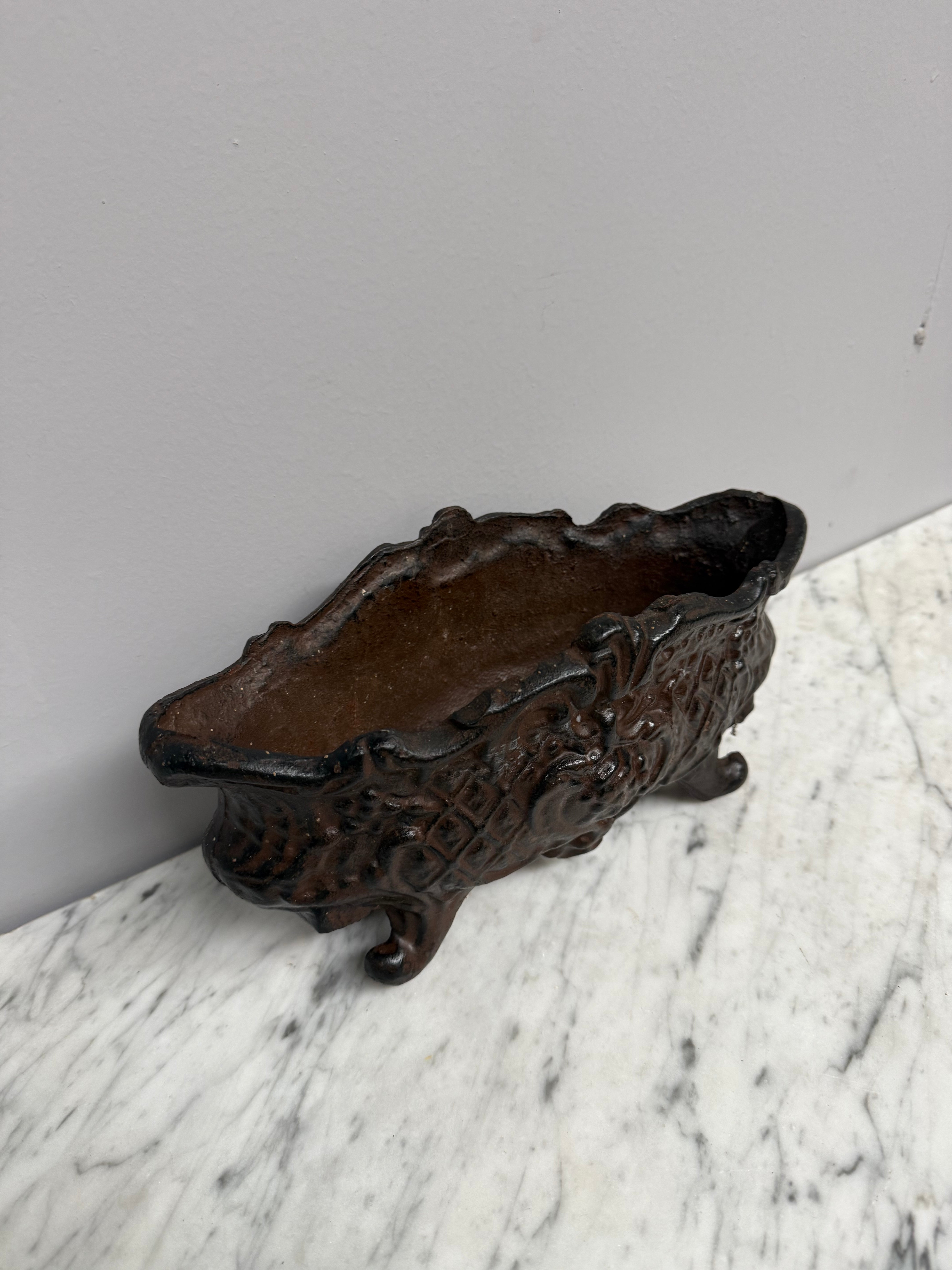 Antique French Cast Iron Planter