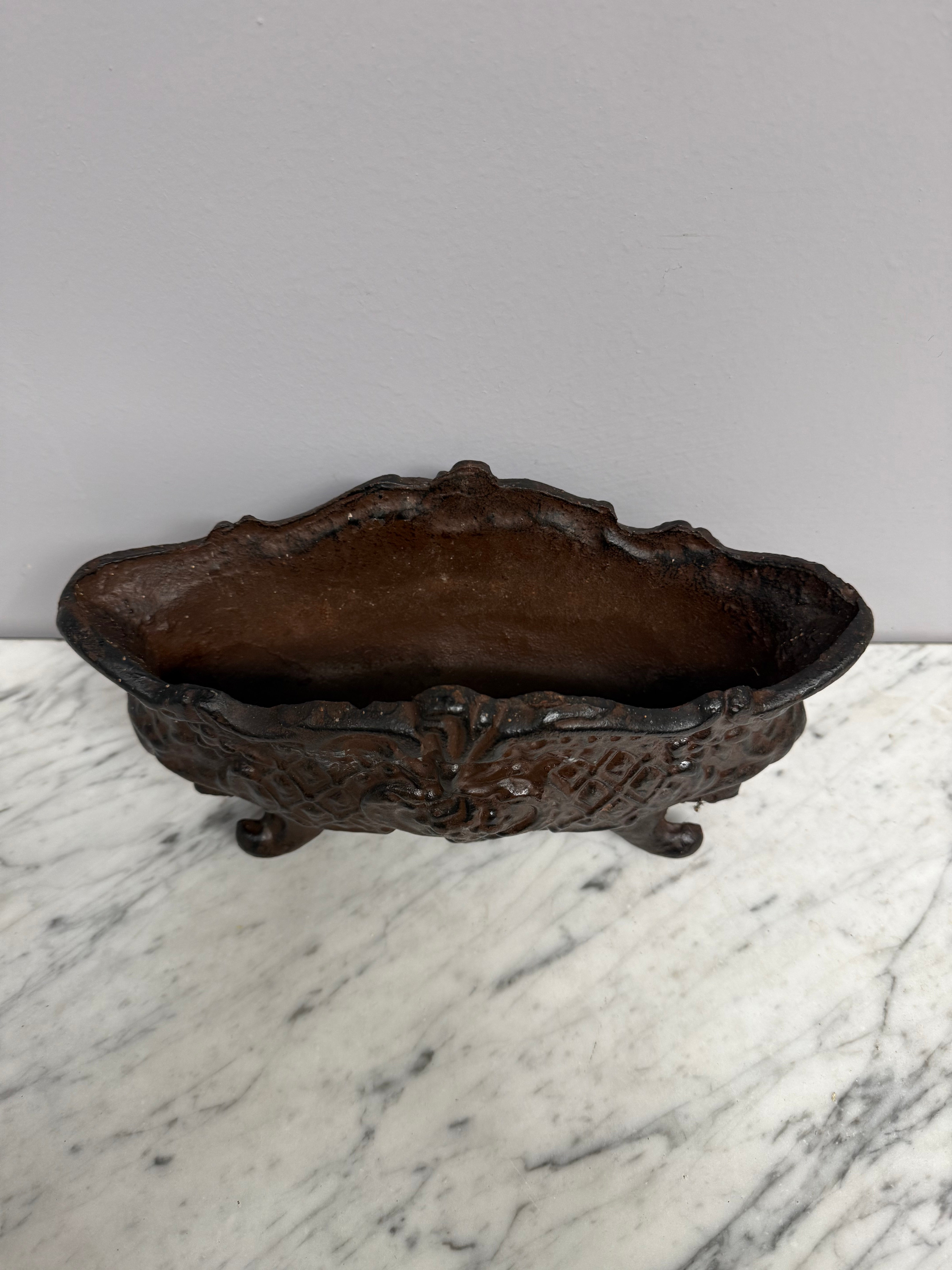 Antique French Cast Iron Planter