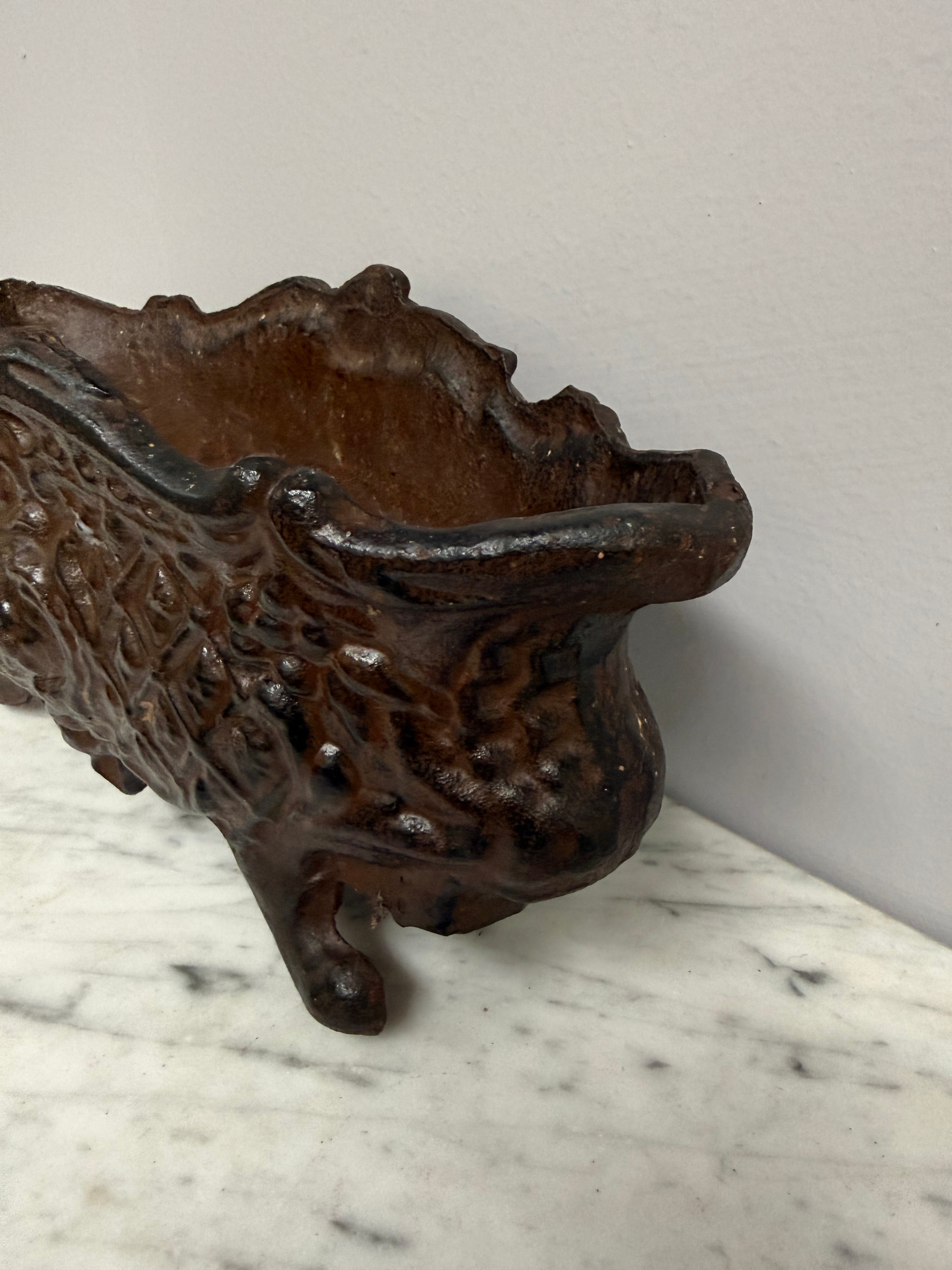 Antique French Cast Iron Planter
