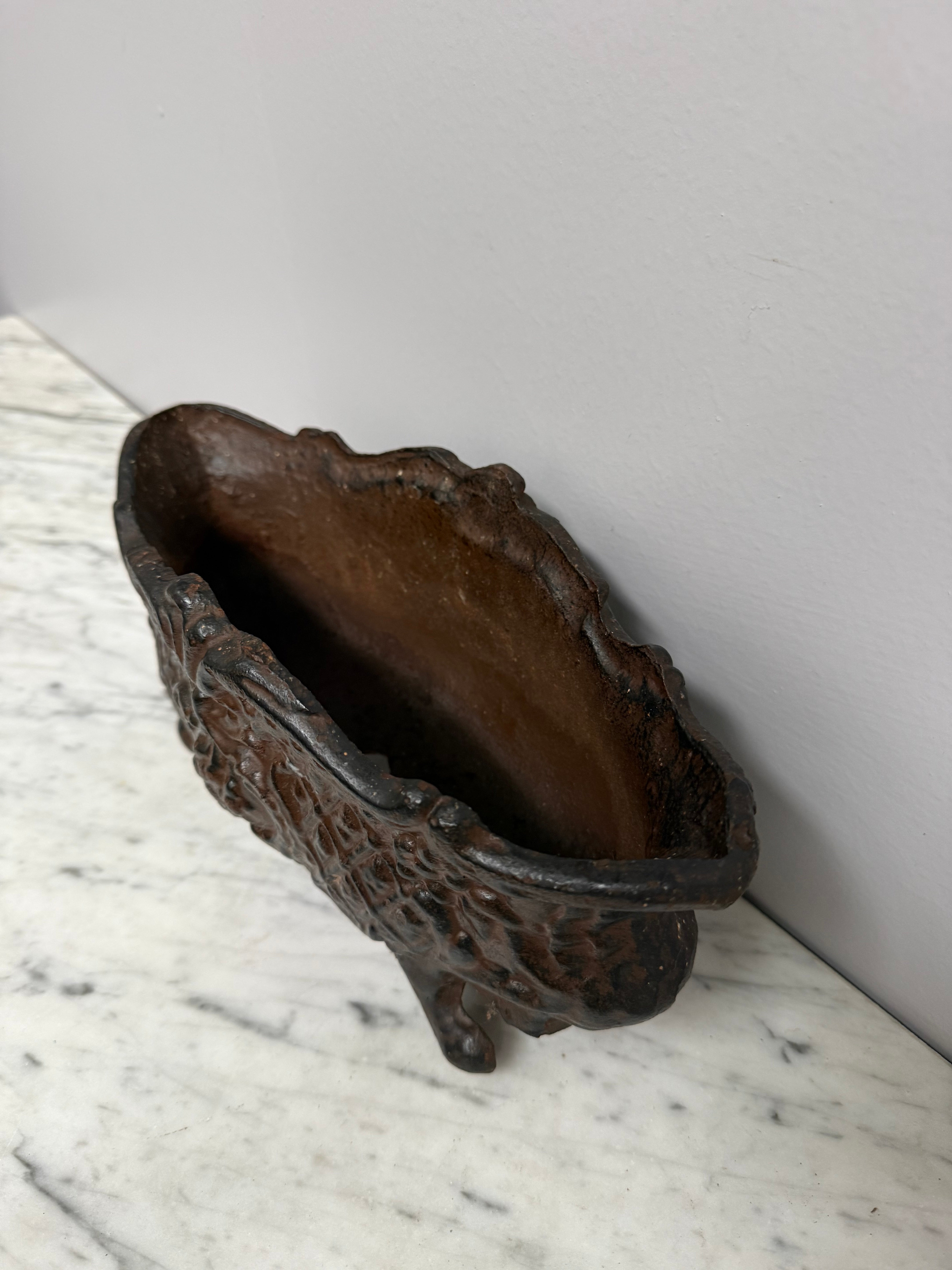Antique French Cast Iron Planter
