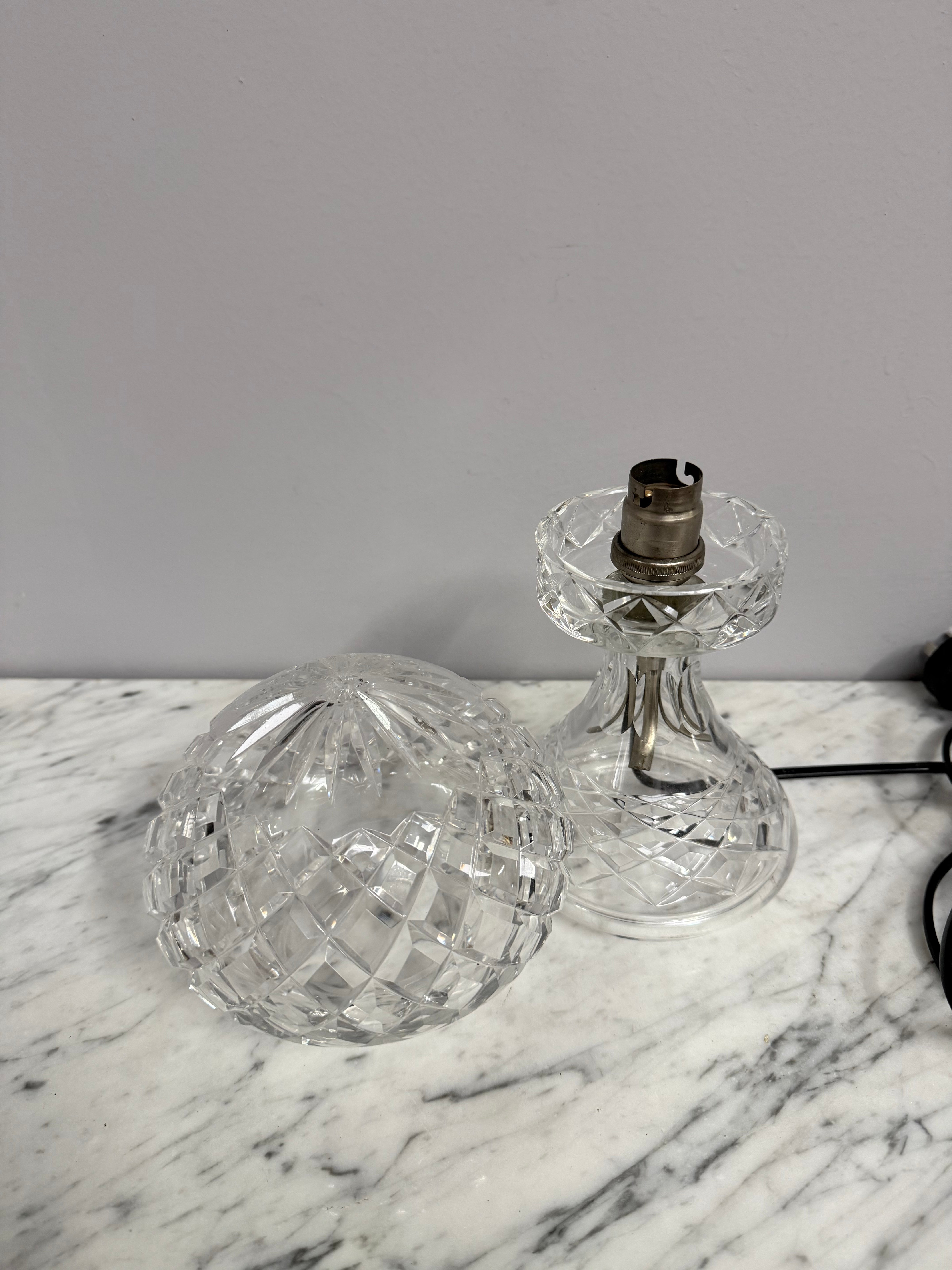 Charming Vintage Crystal Lamp