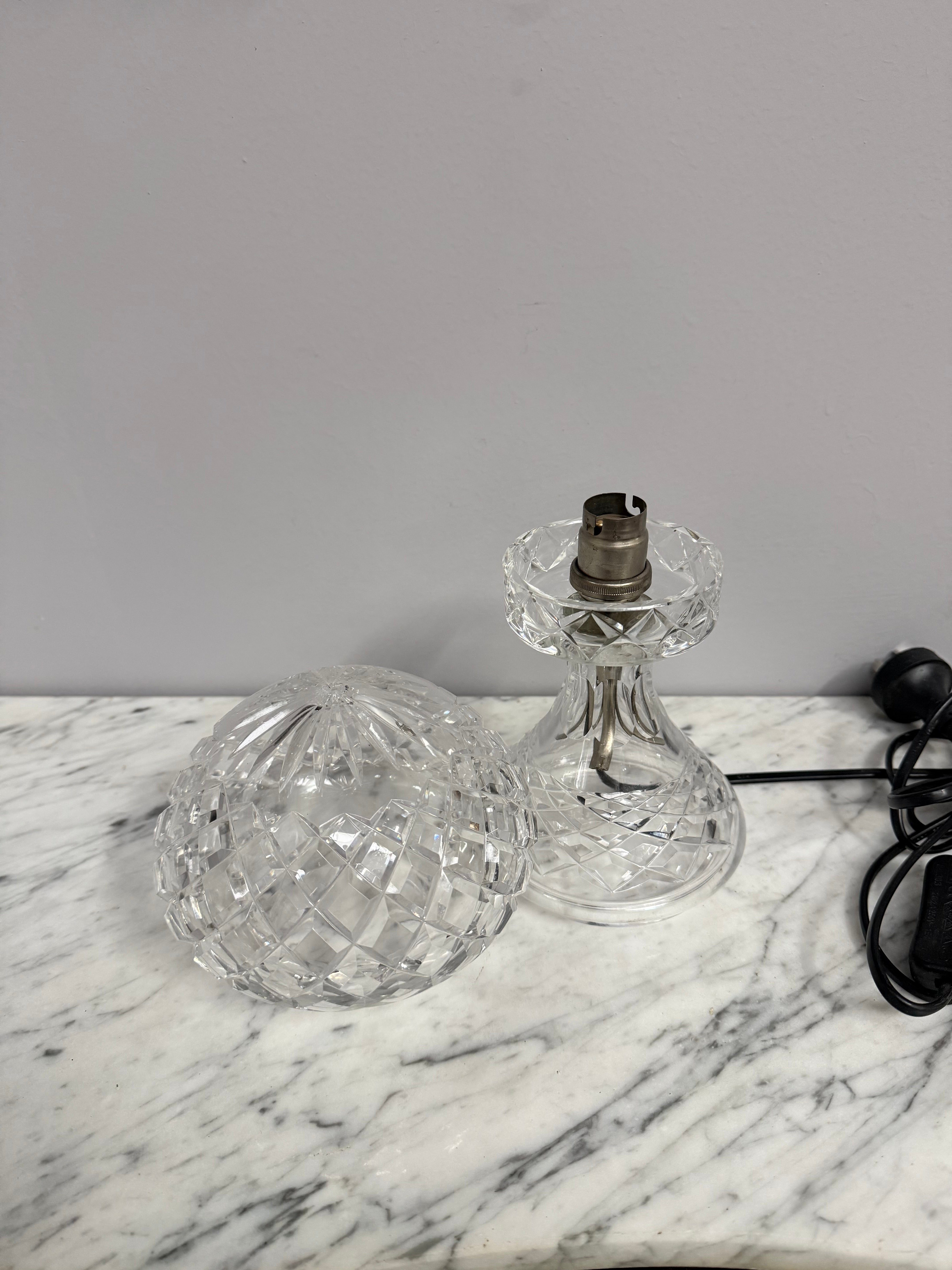 Charming Vintage Crystal Lamp | Antique & Vintage | Moonee Ponds Antiques | Australia Wide