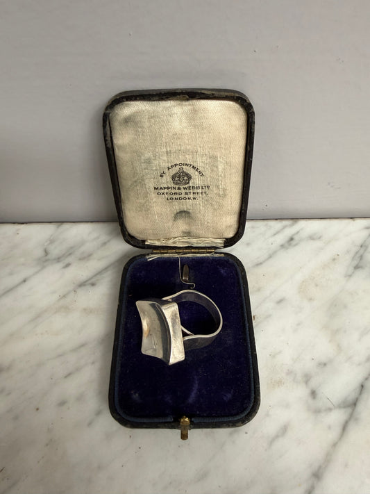 Vintage Sterling Silver Danish Space Series Ring Signed.