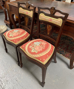 Late Victorian Sheraton Style Occasional Chairs | Antique & Vintage | Moonee Ponds Antiques | Australia Wide Delivery