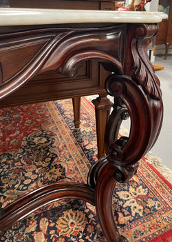 Louis XV Style 19th Century French Rosewood Marble Top Console Table | Antique & Vintage | Moonee Ponds Antiques | Australia Wide Delivery