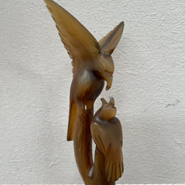 Vintage Chinese Horn Bird Carving