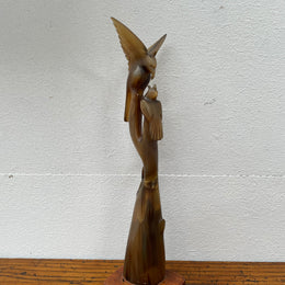 Vintage Chinese Horn Bird Carving