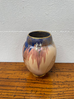 Carlton Ware Hand Painted King Fisher Sketching Bird Vase With Enamel Decoration | Antique & Vintage | Moonee Ponds Antiques | Australia Wide Delivery