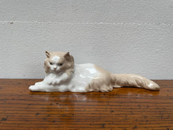 Nao by Lladro Persian Reclining Cat Figurine | Antique & Vintage | Moonee Ponds Antiques | Australia Wide Delivery
