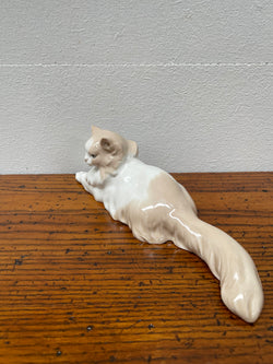 Nao by Lladro Persian Reclining Cat Figurine | Antique & Vintage | Moonee Ponds Antiques | Australia Wide Delivery