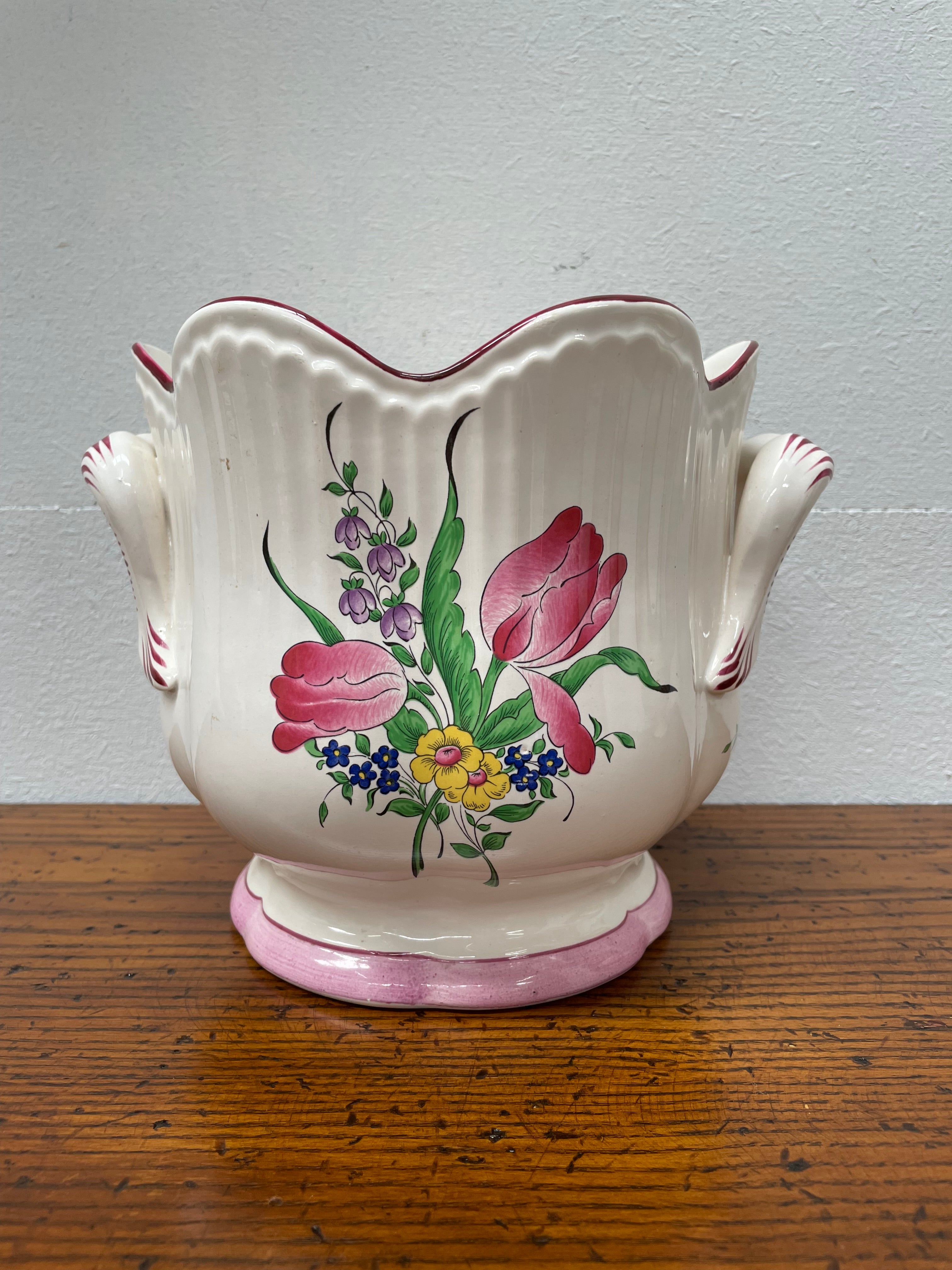 French Faience Majolica Jardiniere | Antique & Vintage | Moonee Ponds Antiques | Australia Wide Delivery