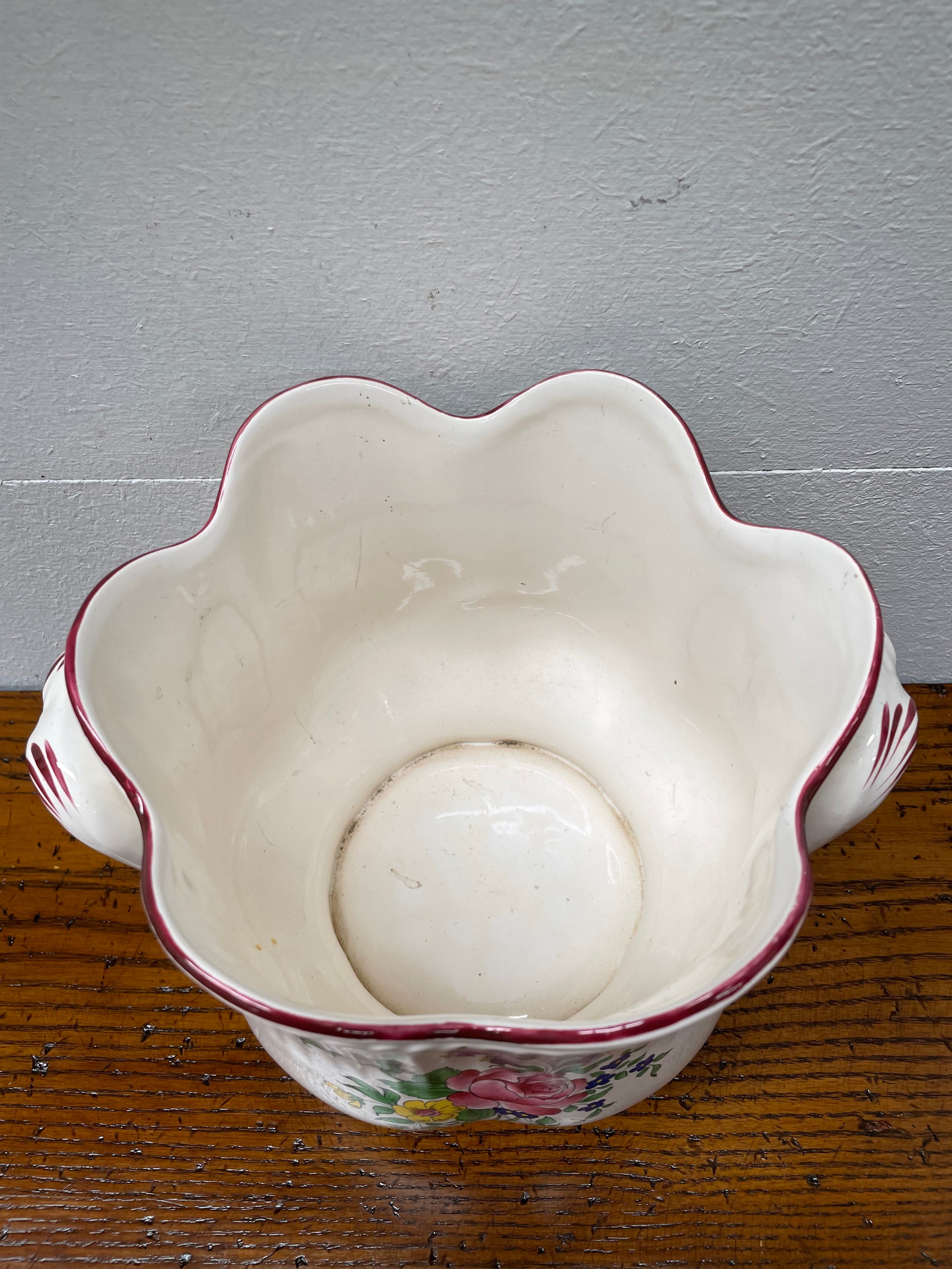 French Faience Majolica Jardiniere | Antique & Vintage | Moonee Ponds Antiques | Australia Wide Delivery