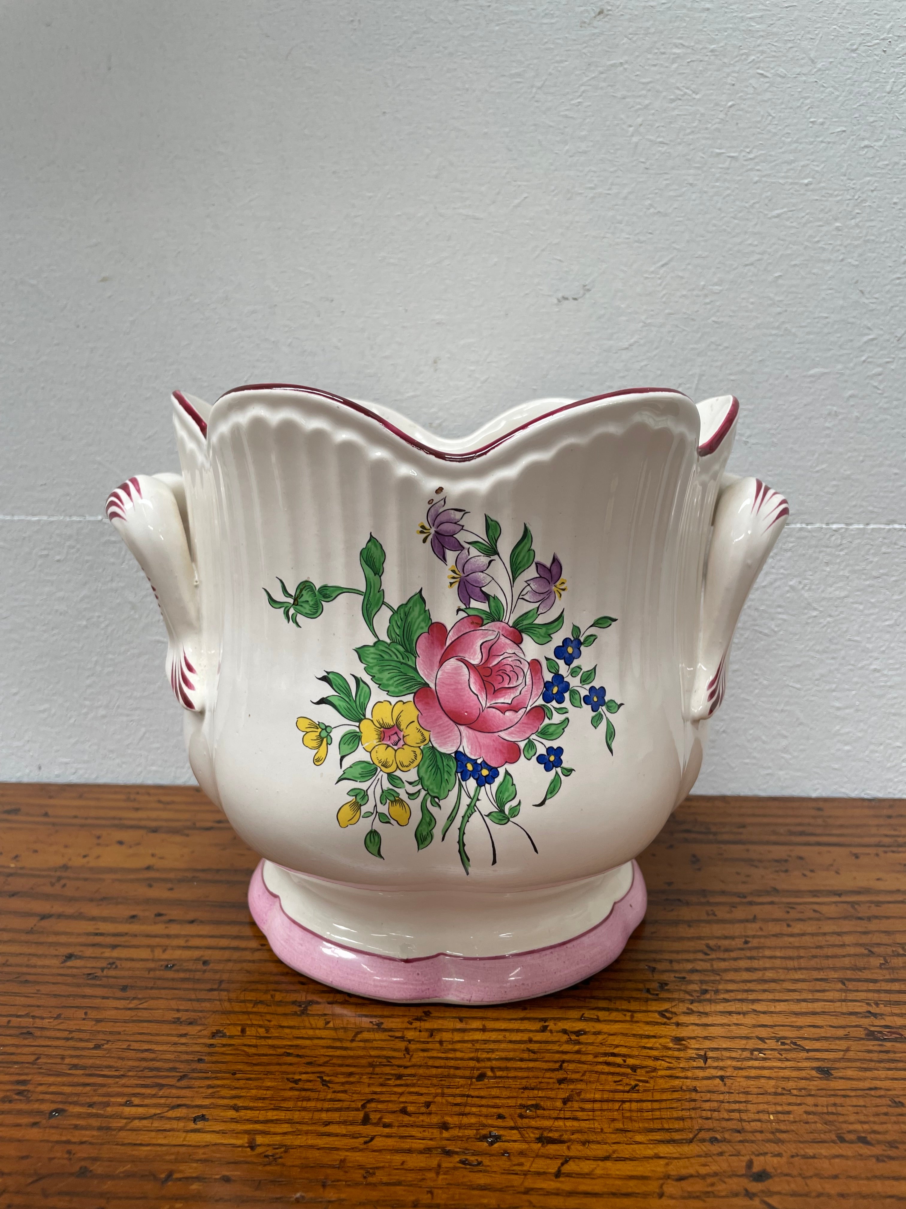 French Faience Majolica Jardiniere | Antique & Vintage | Moonee Ponds Antiques | Australia Wide Delivery