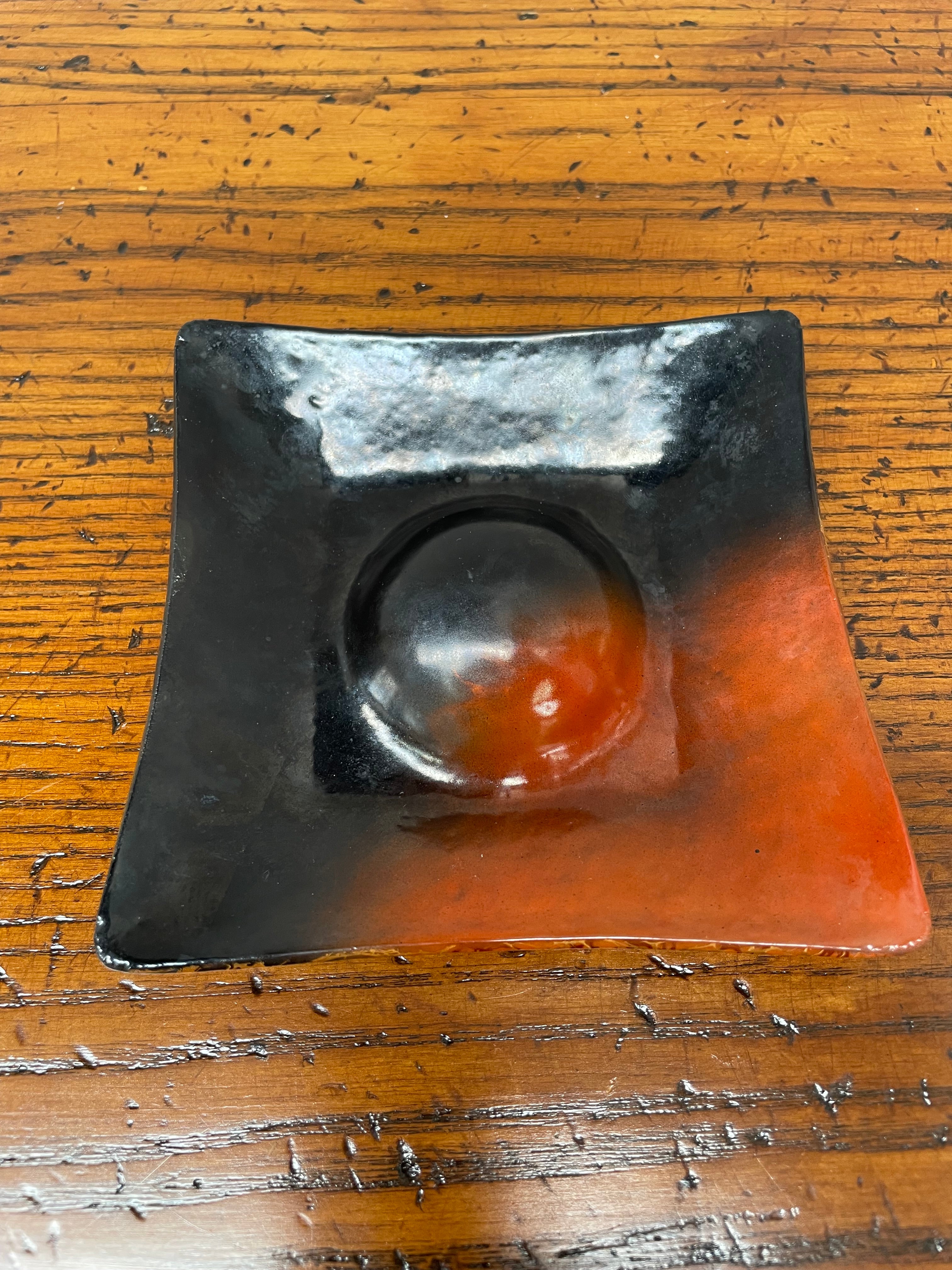 Art Glass Pin Tray Signed Eveline Schumann | Antique & Vintage | Moonee Ponds Antiques | Australia Wide Delivery