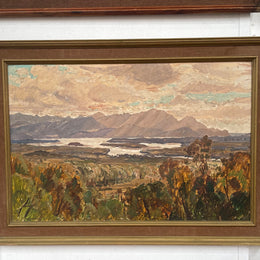 Australian landscape oil on board painting by Max Ragless (1901- 1981). In good original detailed condition and framed making it ready to hang. 