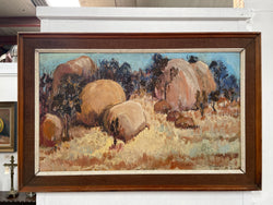 Fabulous Mid Century Australian Oil on Board Landscape | Antique & Vintage | Moonee Ponds Antiques | Australia Wide Delivery