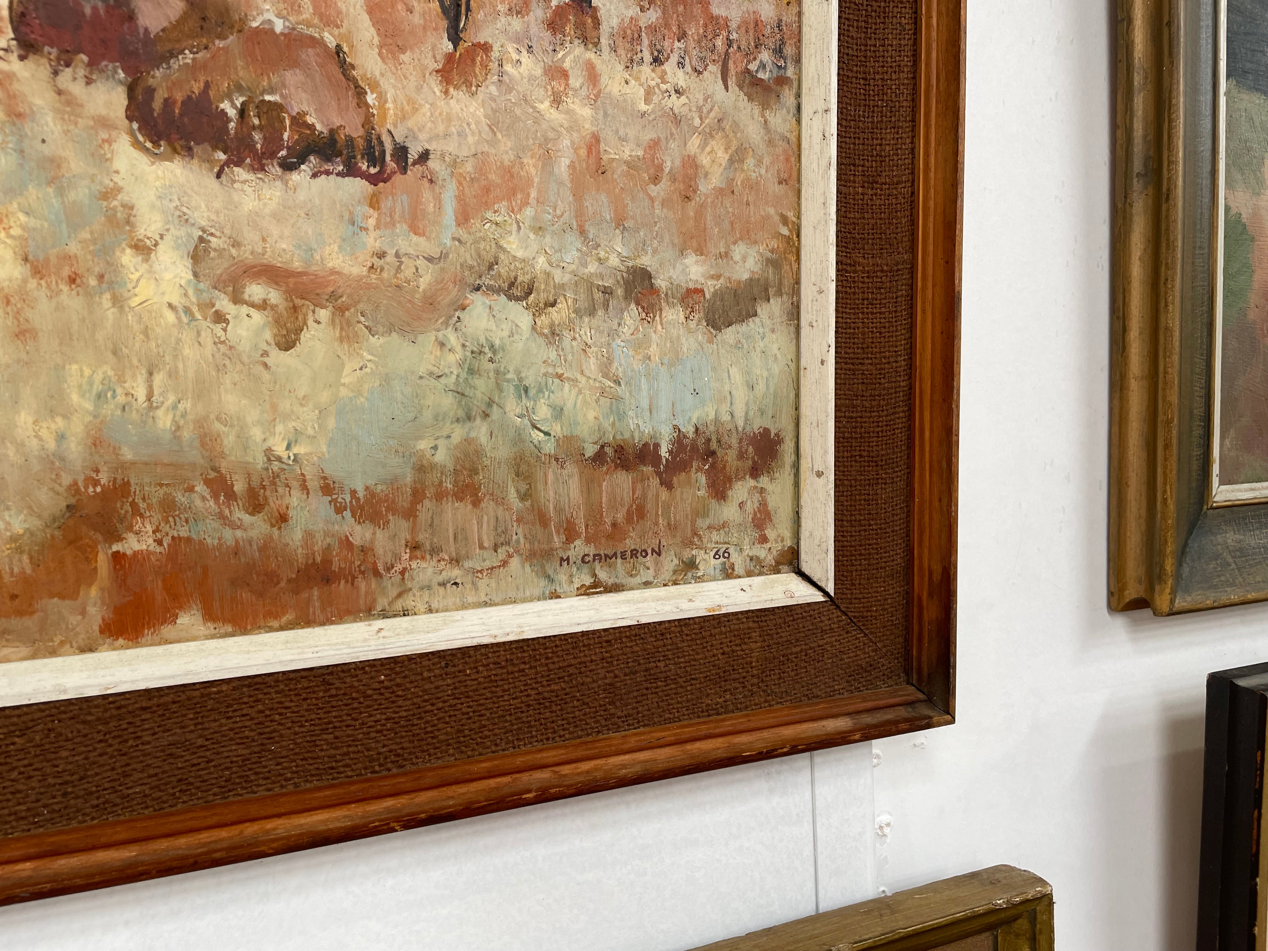 Fabulous Mid Century Australian Oil on Board Landscape | Antique & Vintage | Moonee Ponds Antiques | Australia Wide Delivery