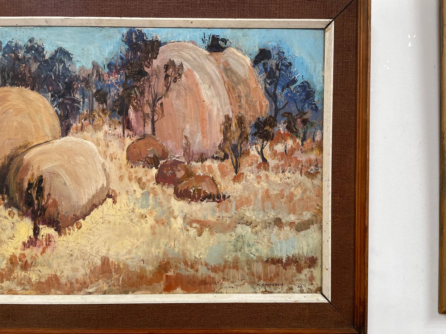 Fabulous Mid Century Australian Oil on Board Landscape