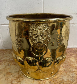 Impressive Large Antique Polished Brass Jardiniere | Antique & Vintage | Moonee Ponds Antiques | Australia Wide Delivery