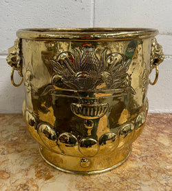 Impressive Large Antique Polished Brass Jardiniere | Antique & Vintage | Moonee Ponds Antiques | Australia Wide Delivery