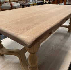 Raw French Oak Coffee Table With Two Drawers | Antique & Vintage | Moonee Ponds Antiques | Australia Wide Delivery