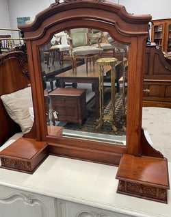 French Louis XVI Style Walnut Mirror & Drawers | Antique & Vintage | Moonee Ponds Antiques | Australia Wide Delivery